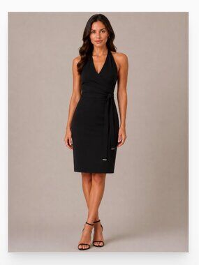 David Koma Wraparound Exposed Zipper Dress Size 8 EUC